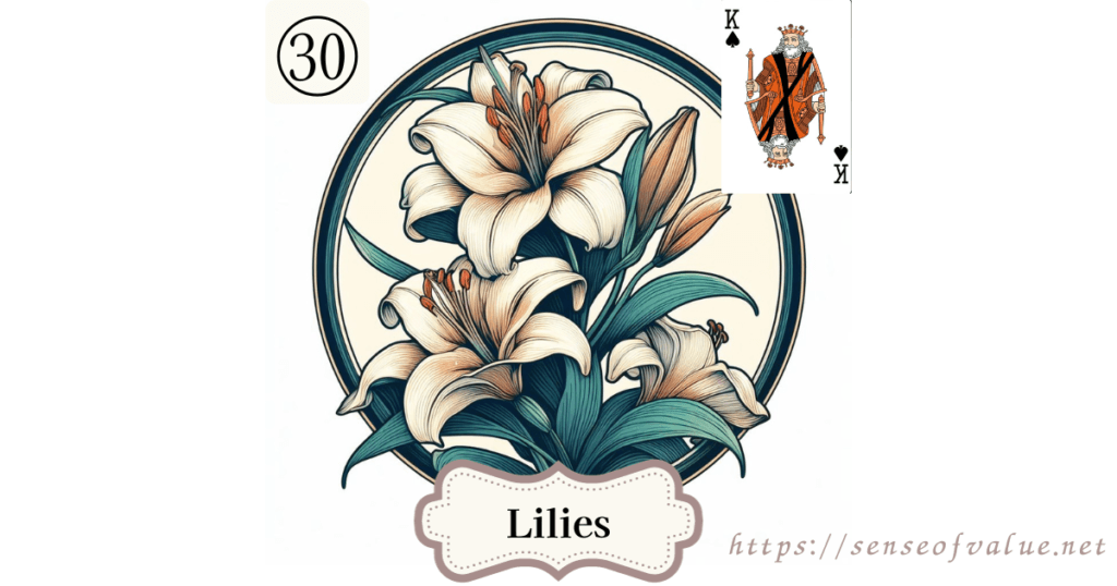 lenormandcard-no30-lilies